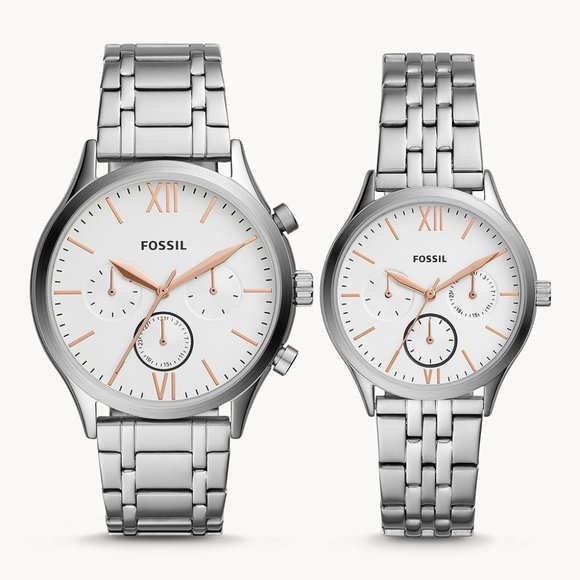 Fossil Couples Watch Gift Set His and Hers - Picture 3 of 5